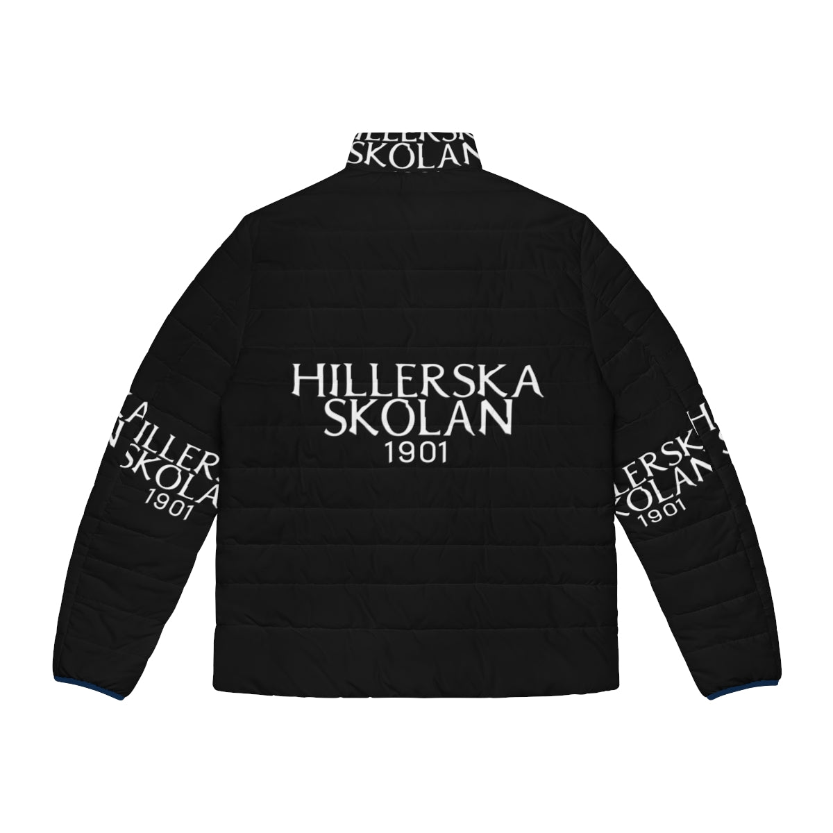 Young Royals Netflix Hillerska Skolan Puffer Jacket with Edvin Ryding and Omar Rudberg - Back