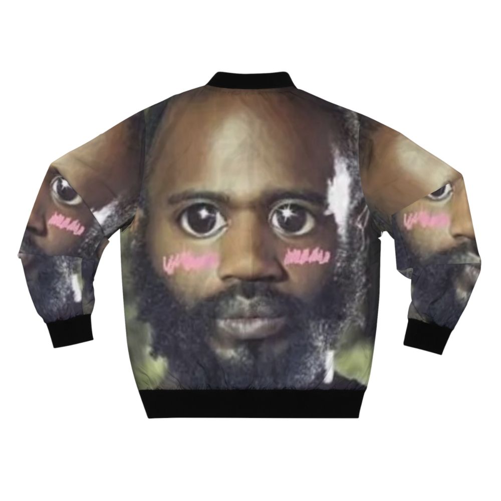 A kawaii-style bomber jacket featuring the death grips MC Ride character - Back