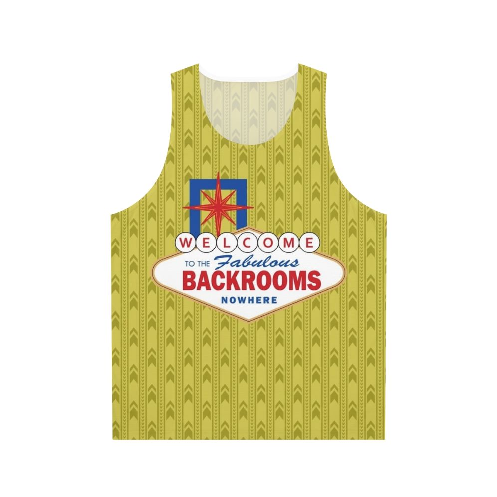 Creepy "Backrooms" Unisex Tank Top