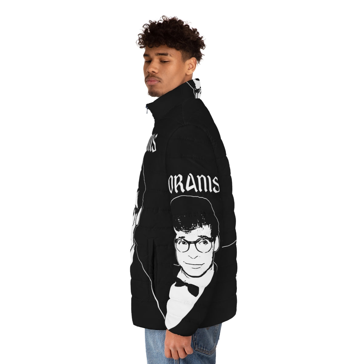 Moranis Retro Puffer Jacket - Iconic Comedy Style from the 80s and 90s - men side left