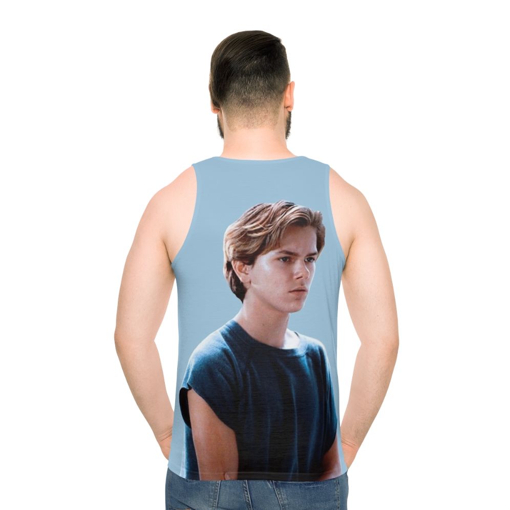 River Phoenix Unisex Tank Top - men back