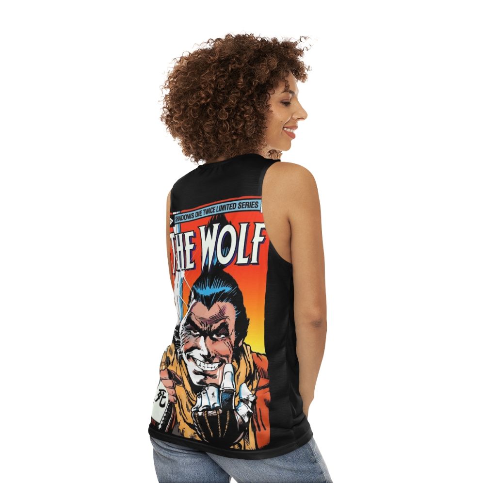 Unisex Wolf V2 Tank Top - women back