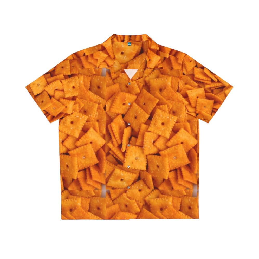 Cheez Its Hawaiian Shirt featuring the iconic Cheez Its cracker design