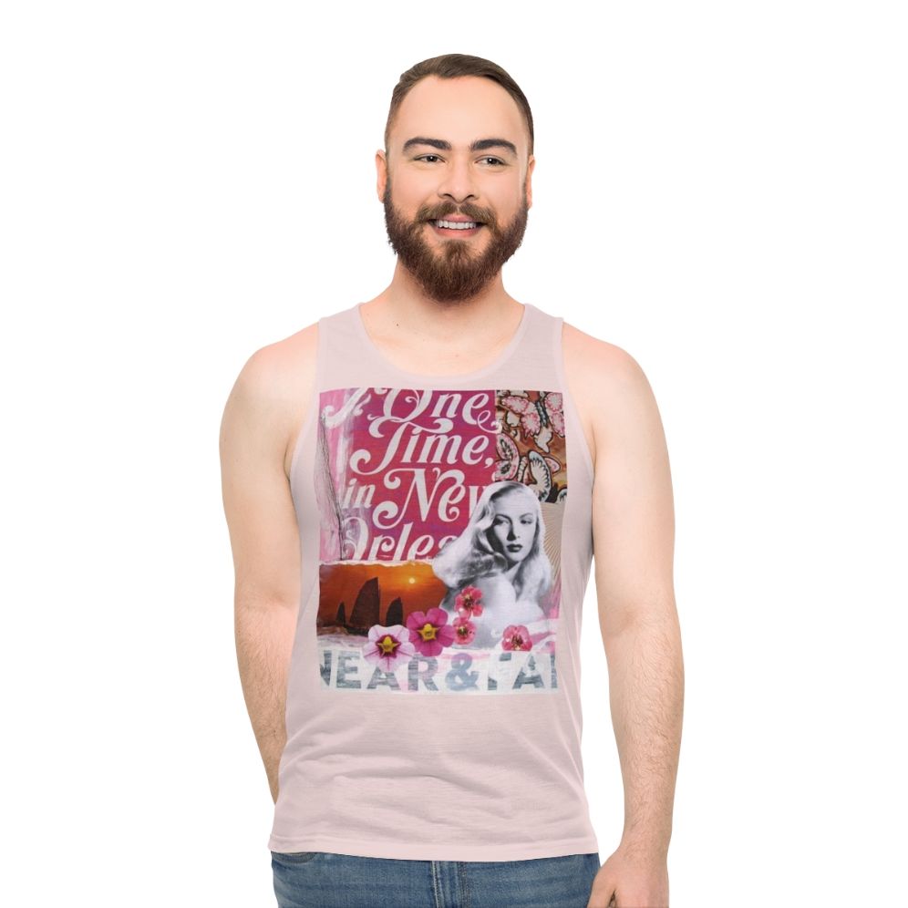 Vintage Veronica Lake collage unisex tank top - men