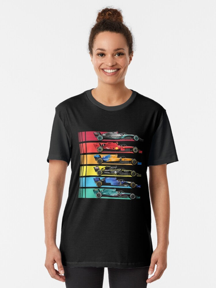 Formula 1 2022 Grand Prix Classic T-Shirt with Graphic Design - Women