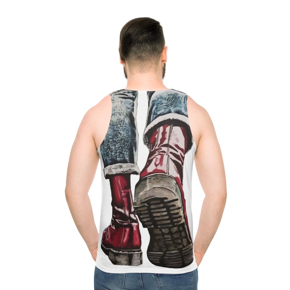 Unisex punk rock and reggae inspired tank top - men back