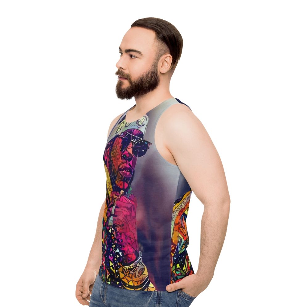 Abstract 2 Chainz Unisex Tank Top - men side