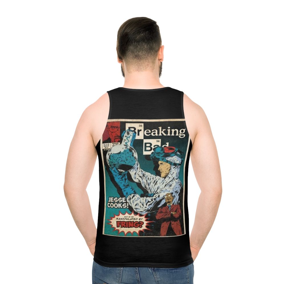 Breaking Bad Heisenberg Vintage Unisex Tank Top - men back