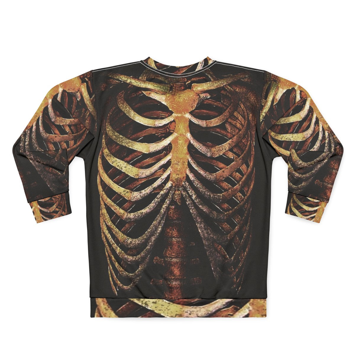 Rib Cage Tee Sweatshirt - Trendy Skeleton Shirt for Photography Fans - Back