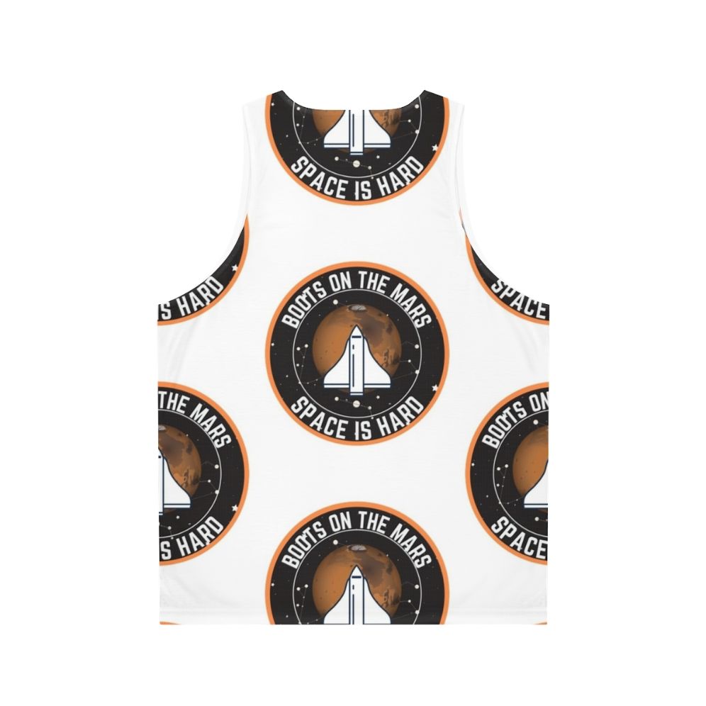 Space Force Boots on the Mars Unisex Tank Top - Back