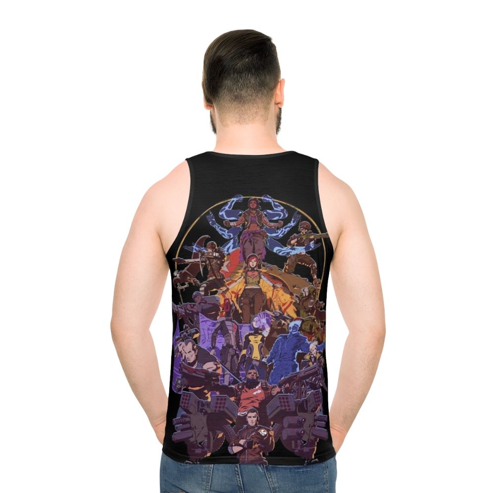 Borderlands Vault Unisex Tank Top - men back