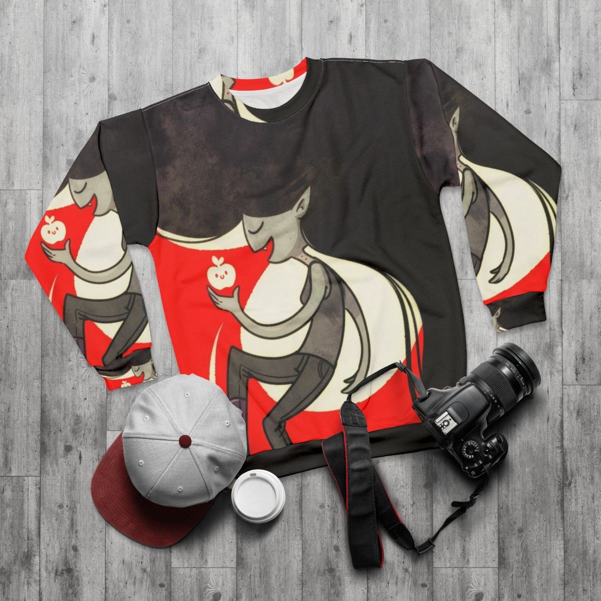 Marceline the Vampire Queen Sweatshirt - flat lay