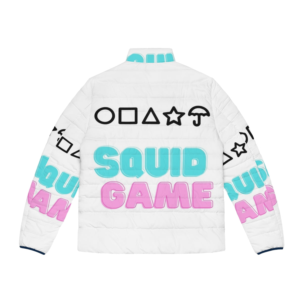 Squid Game 456 Puffer Jacket, Official Squid Game Merchandise - Back