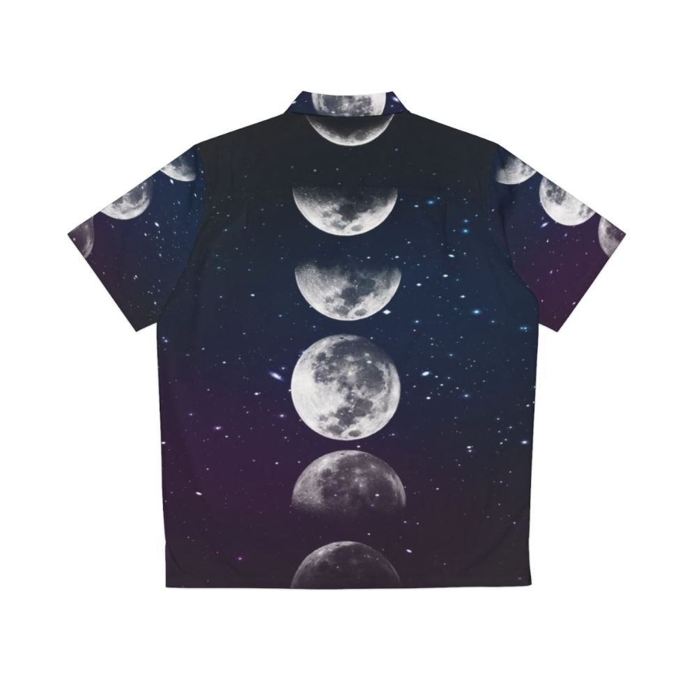 Cosmic Moon Phases Hawaiian Shirt - Back