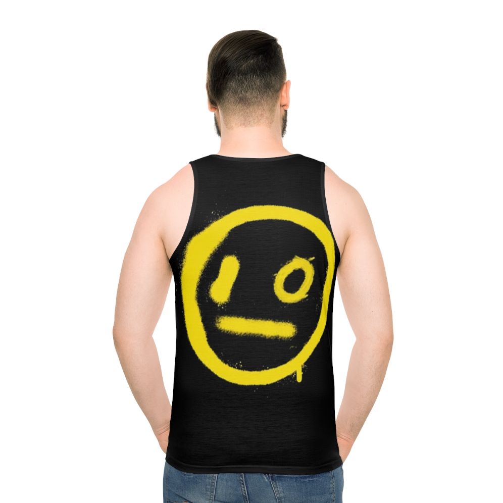 I O Unisex Tank Top for EDM and Rave Lovers - men back