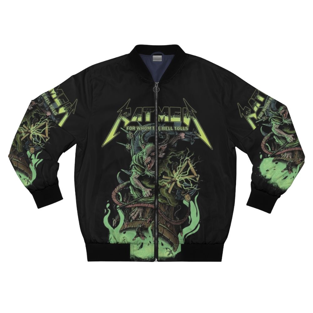 Warhammer Skaven Bomber Jacket with metal skull and furry details