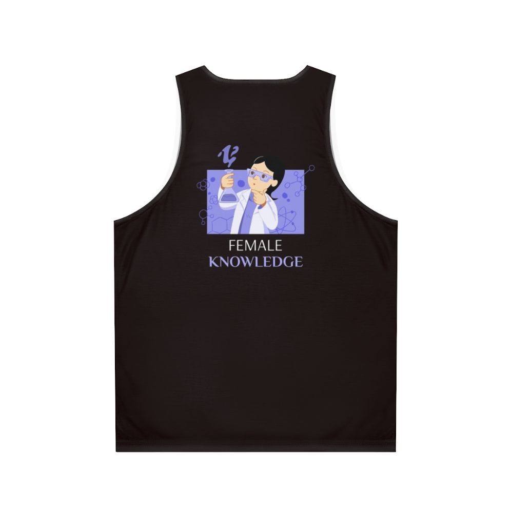 Proud Female Scientist Unisex Tank Top - Back