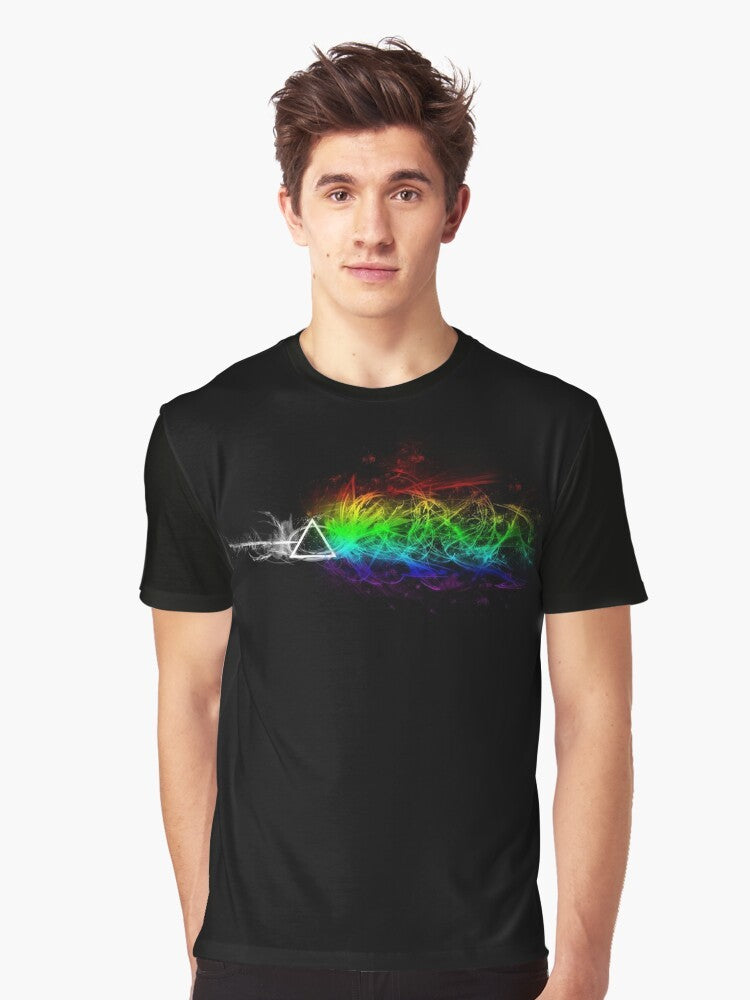 Pink Floyd - The Dark Side Of The Moon Colorful Graphic T-Shirt - Men