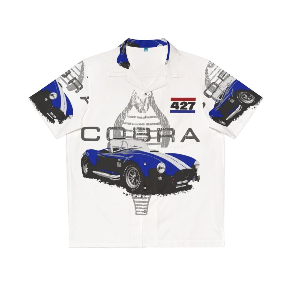 Stylish AC Cobra Hawaiian Shirt with Retro Classic Car Motif