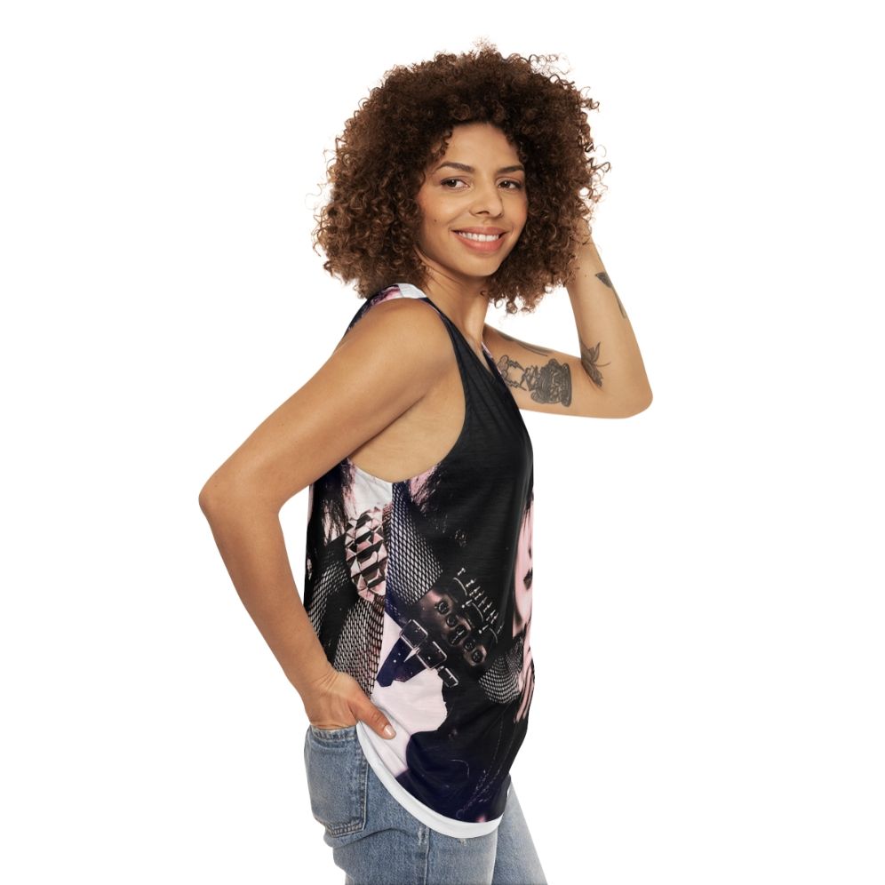 Siouxsie and the Banshees punk rock unisex tank top - women side