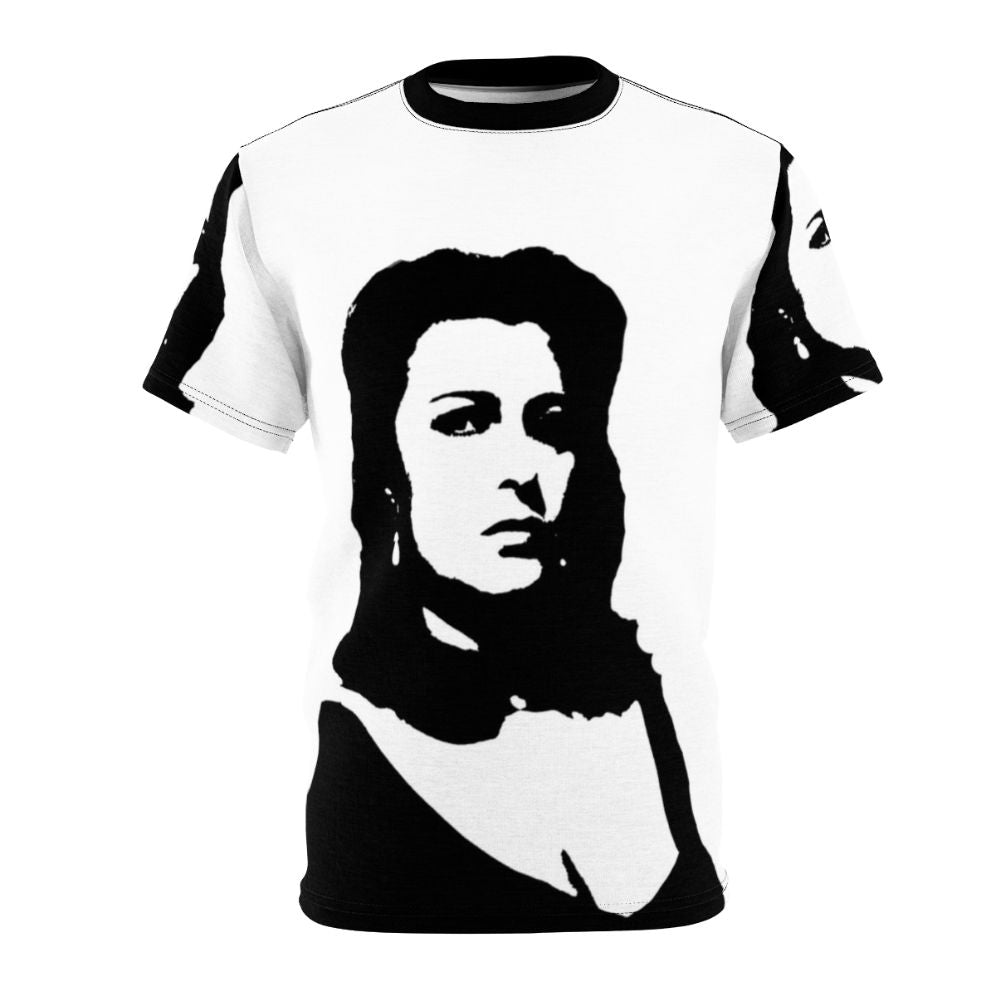 Pop art-style illustration of acclaimed Italian actress Anna Magnani