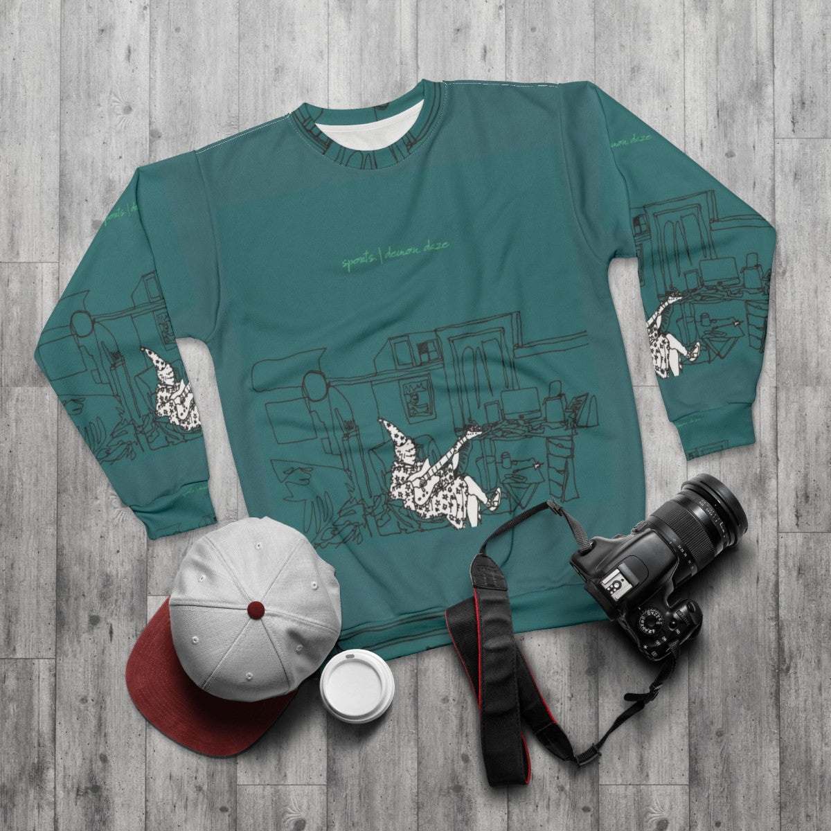 Sports Demon Daze Emo Sweatshirt - flat lay