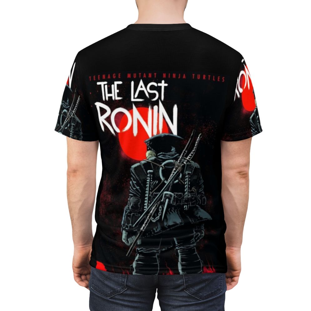 Retro-style t-shirt with a Last Ronin inspired TMNT design - men back