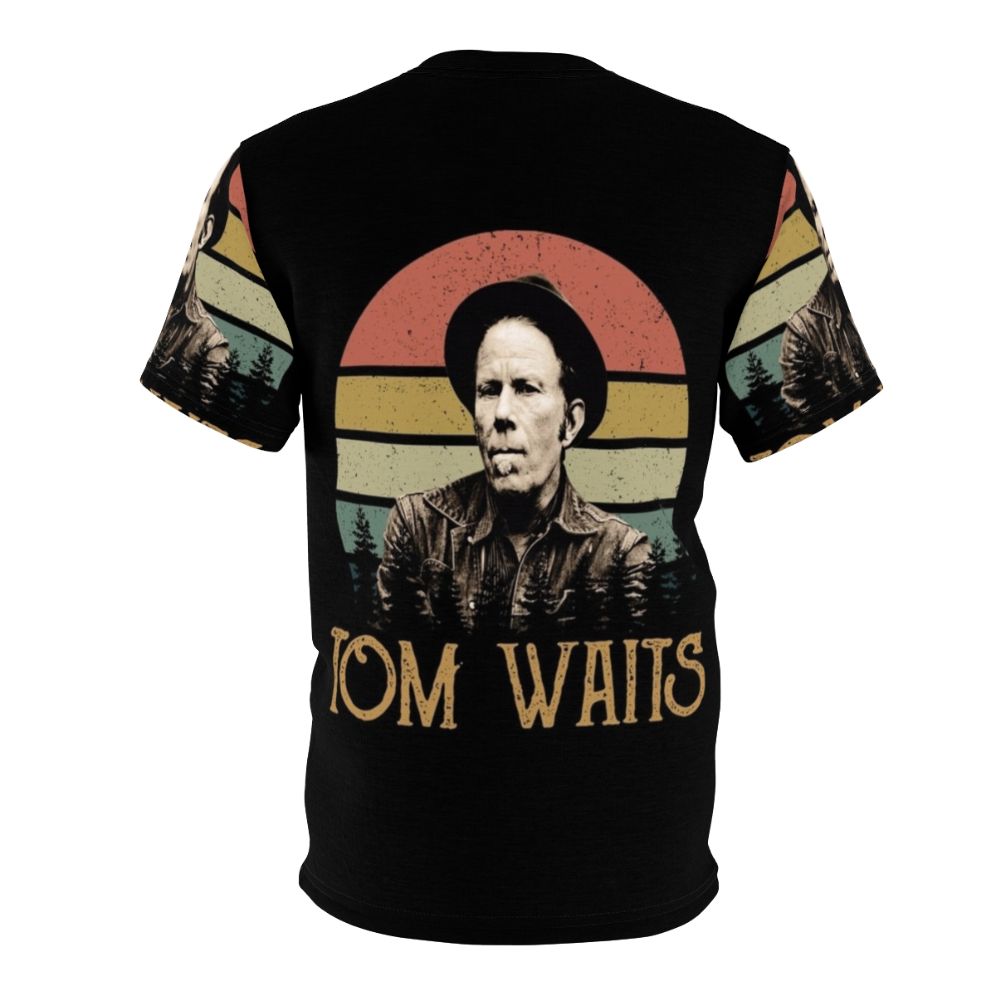 Vintage-style t-shirt featuring the iconic music artist Tom Waits - Back