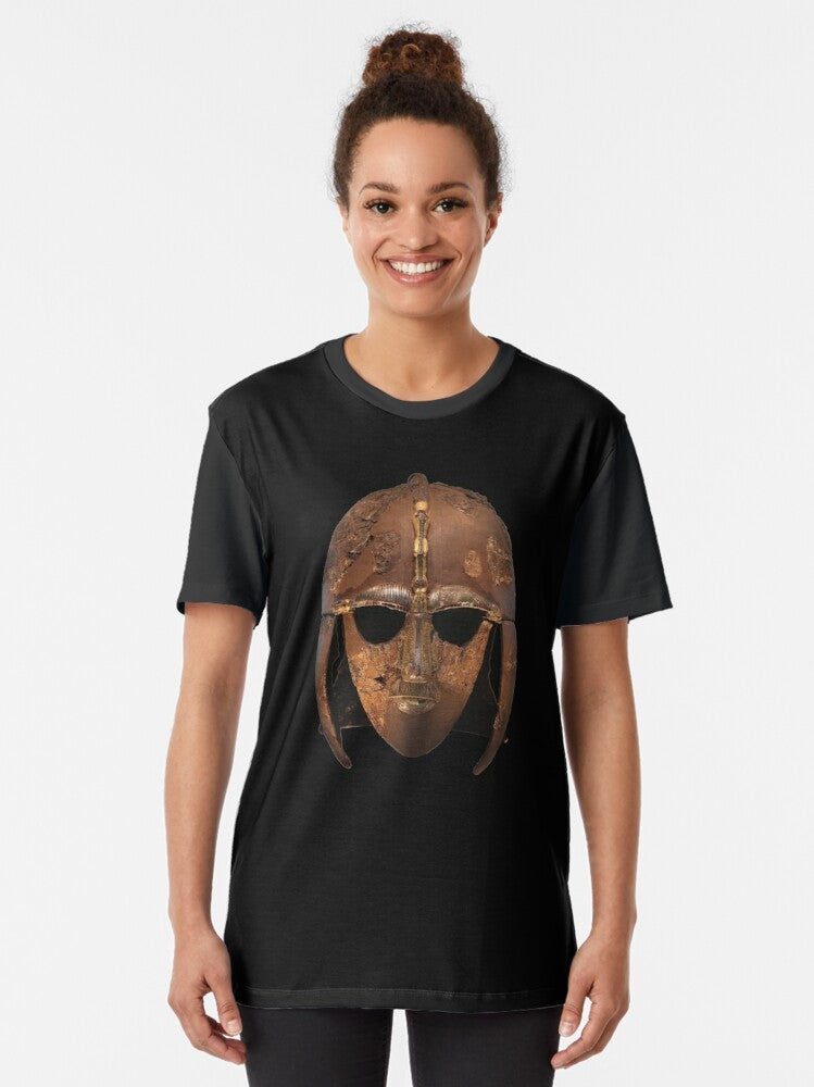 Sutton Hoo Anglo Saxon Helmet Graphic T-Shirt - Women