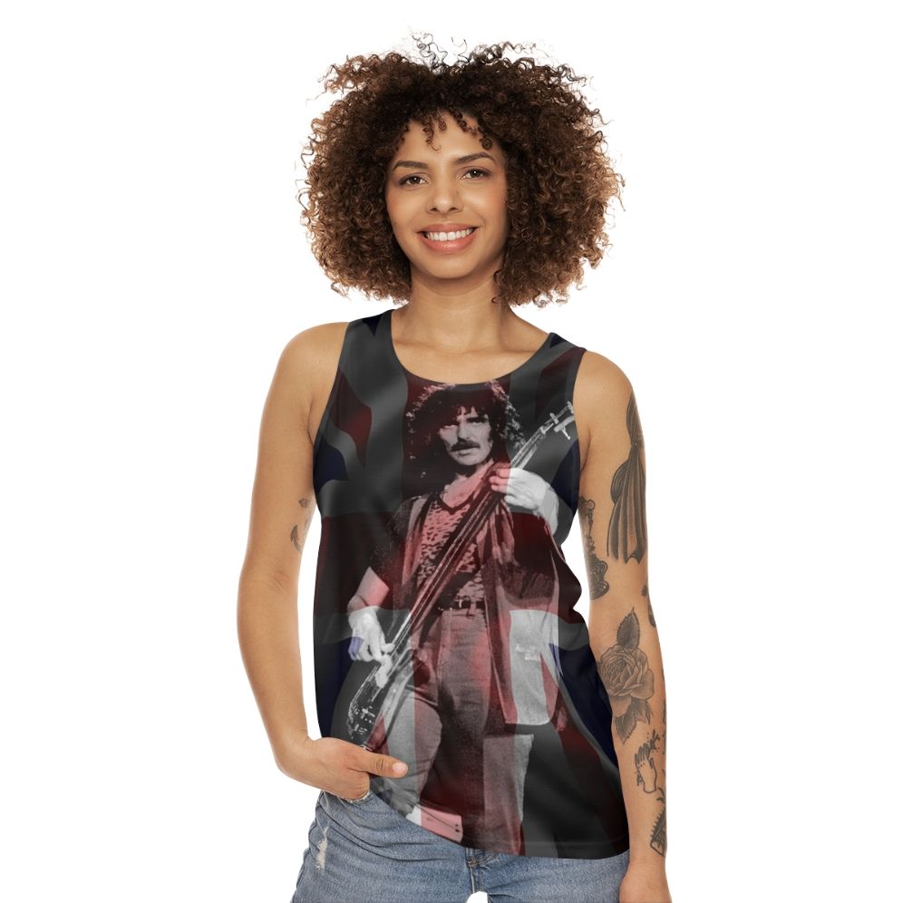 Union Jack Geezer Butler Unisex Tank Top - women