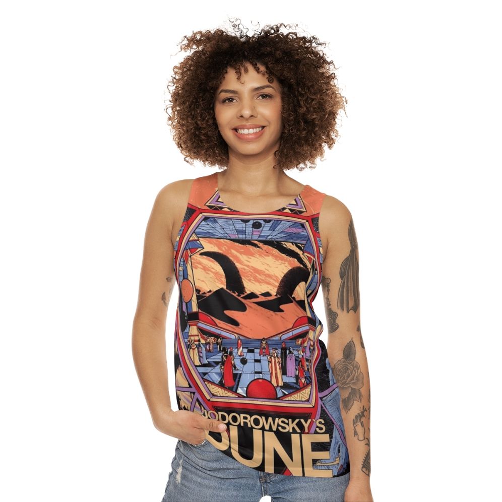 Jodorowsky's Dunes unisex sci-fi tank top - women