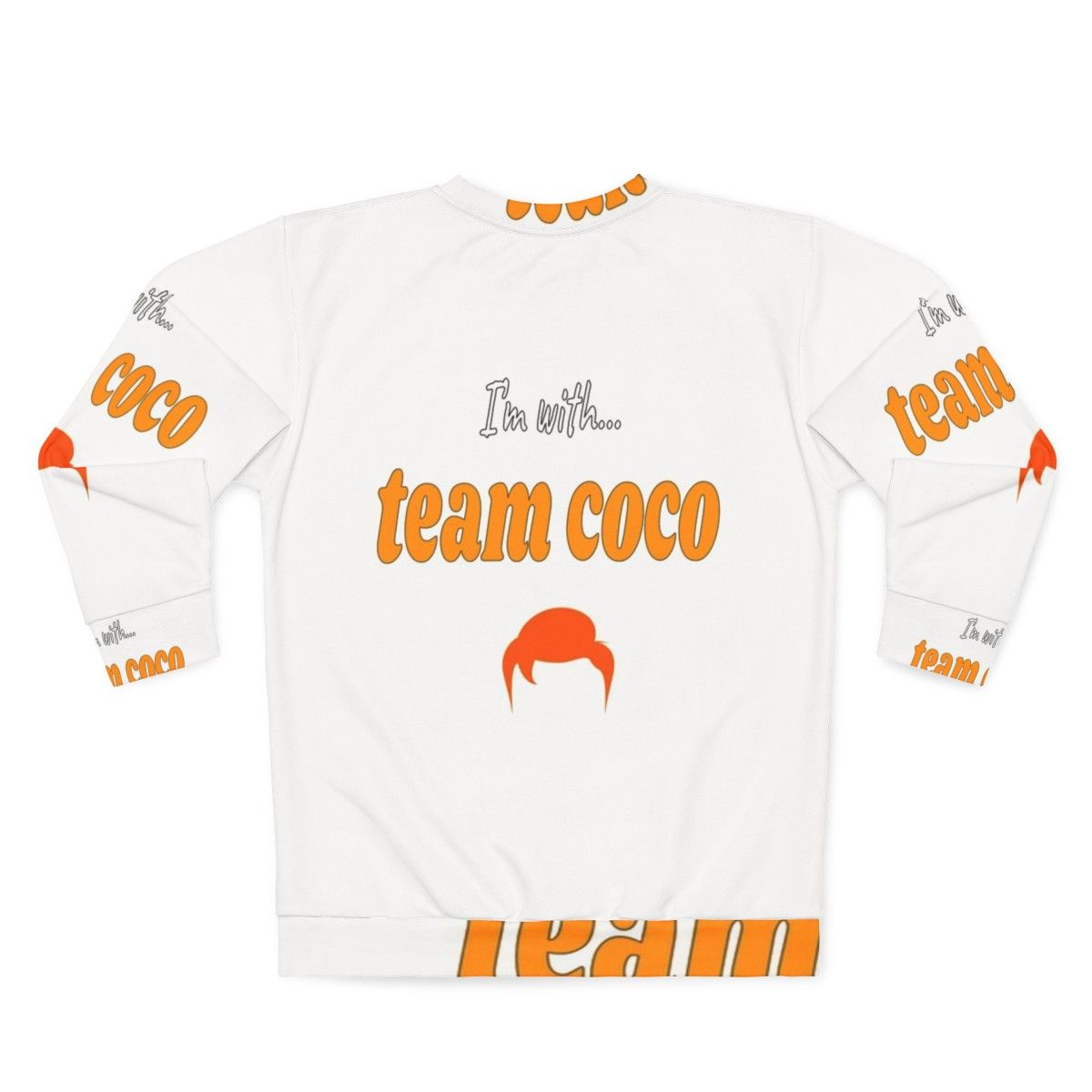 Team Coco Conan Obrien 4Eights Font Sweatshirt - Back