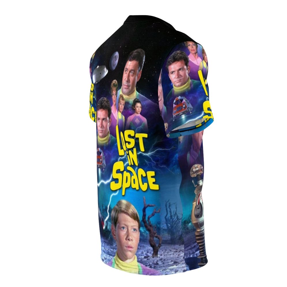 Stylish t-shirt featuring a design inspired by the sci-fi classic "Lost in Space" - men right