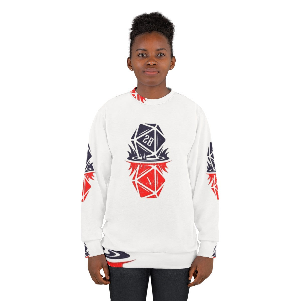 Stranger Things Upside Down Dice D20 Sweatshirt - women