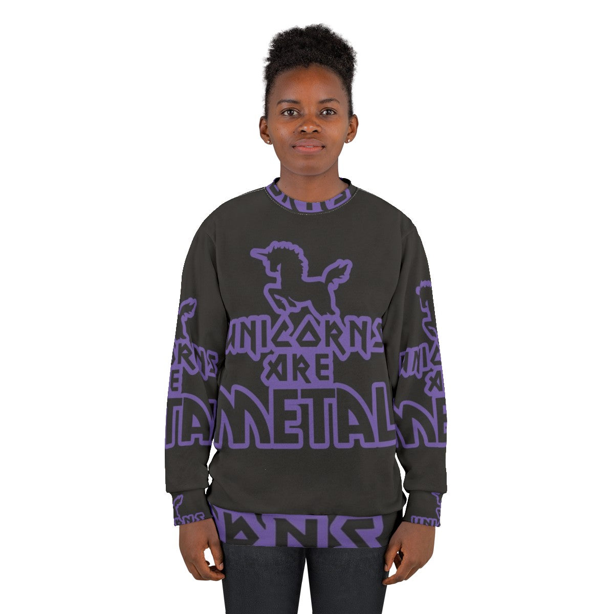 Legendary unicorns are metal sweatshirt - women