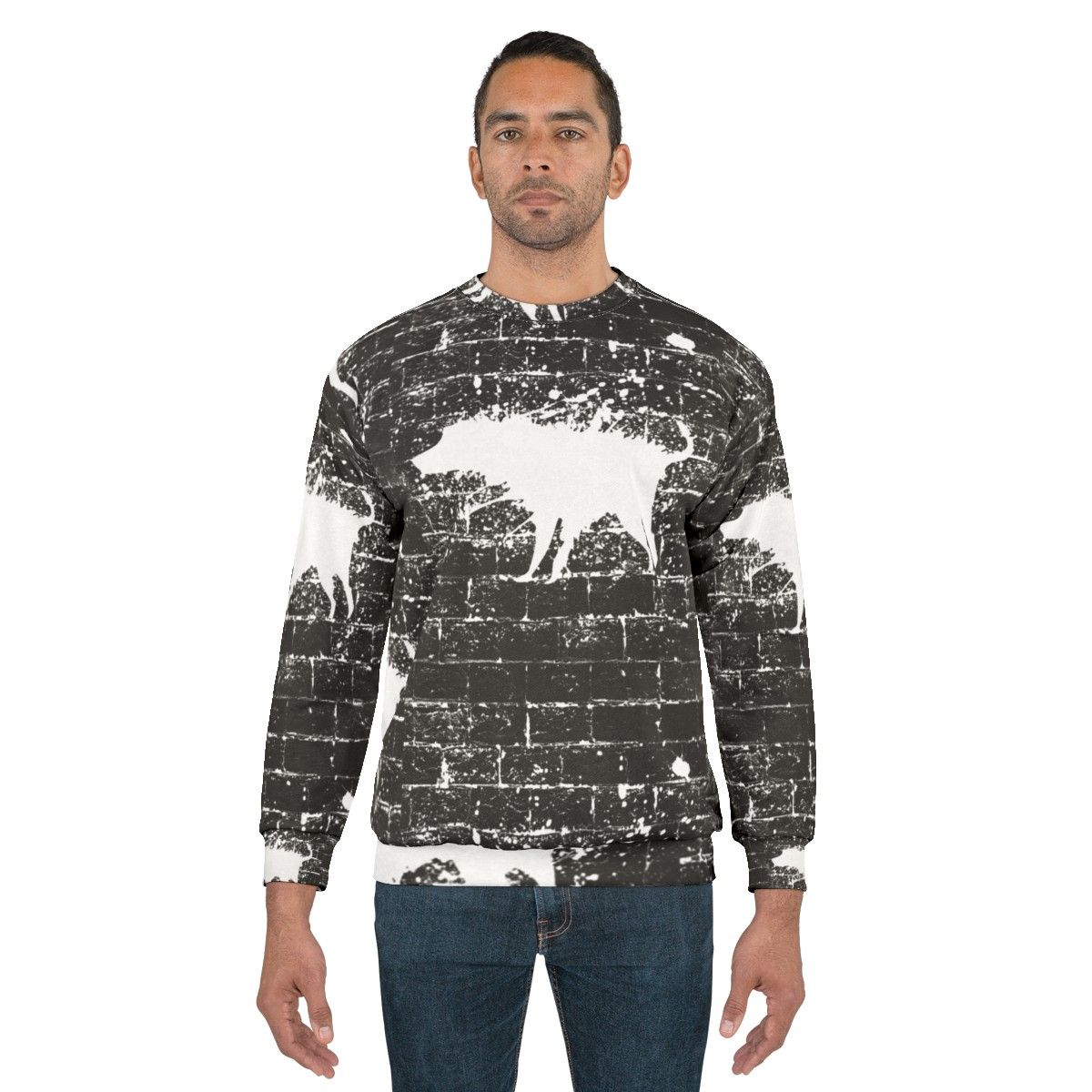 Banksy Splash Dog Graphic Sweatshirt - men