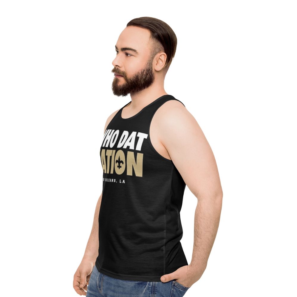 Who Dat Nation Unisex Saints Gaming Tank Top - men side