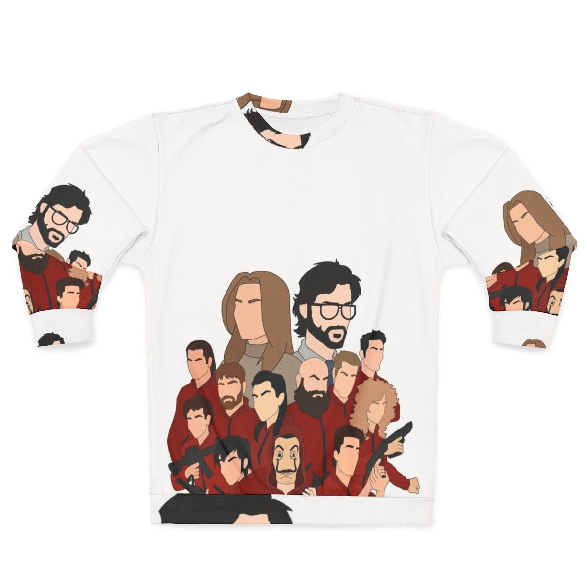 Money Heist Professor and The Cast Sweatshirt