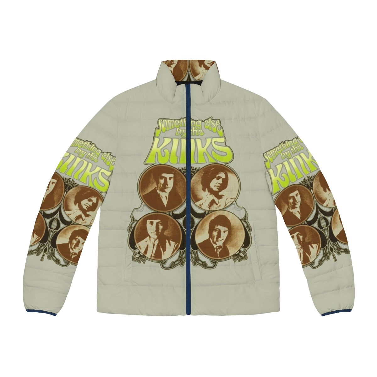 The Kinks "Something Else" Vintage Puffer Jacket with classic rock and retro design