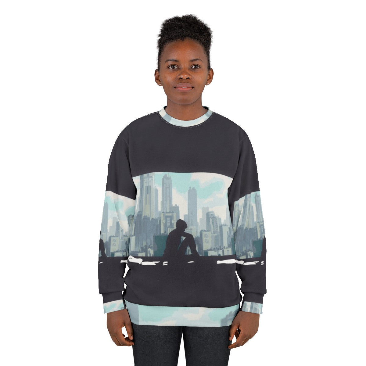 Ghost In The Shell Anime Sweatshirt, featuring characters from the classic anime series - women