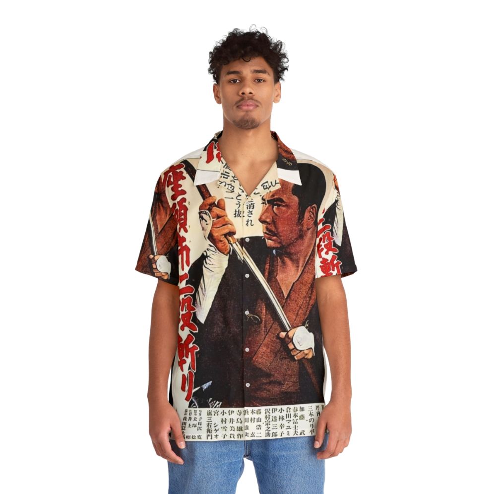 Zatoichi Inspired Hawaiian Shirt - People Front