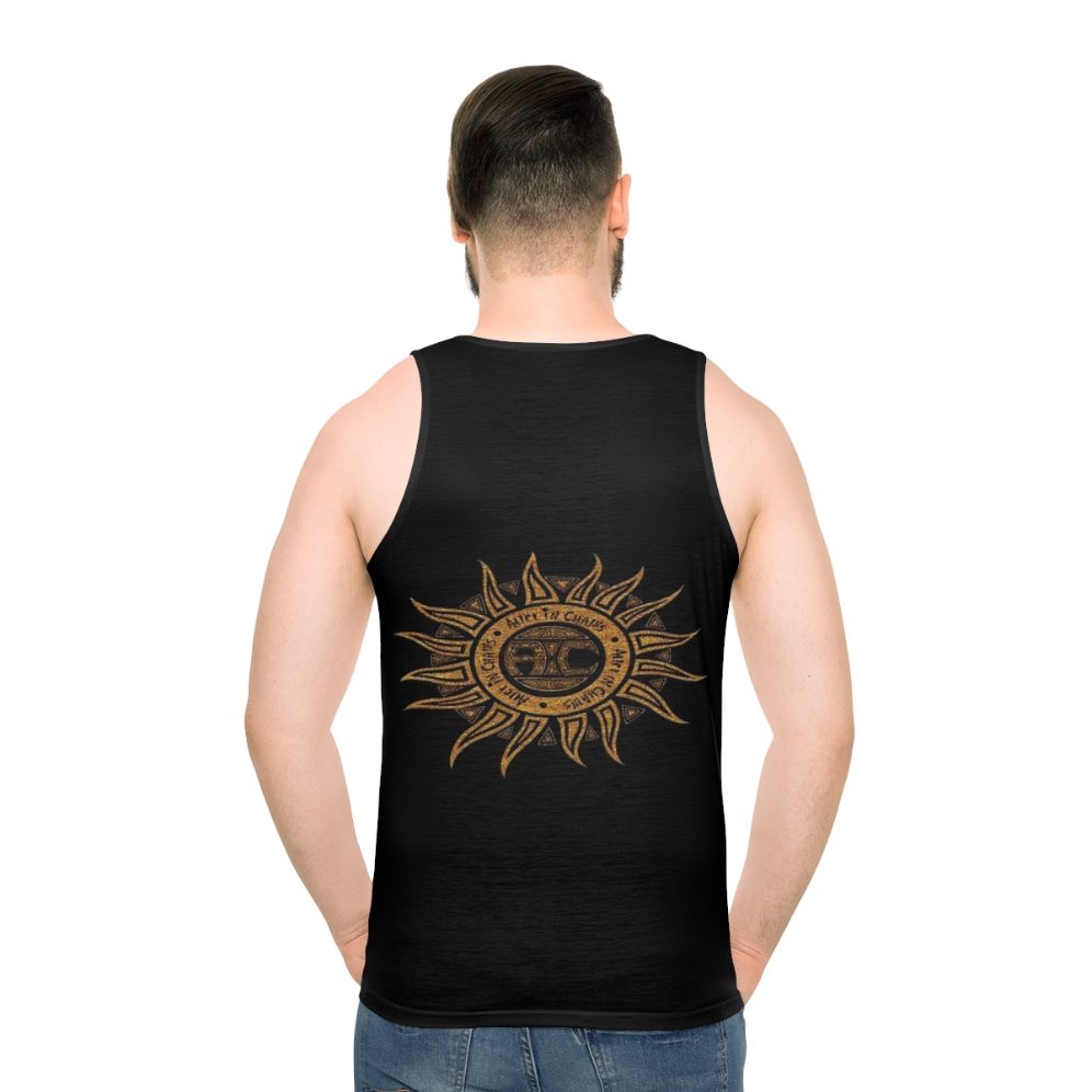 Unisex "In Chains" heavy metal tank top - men back