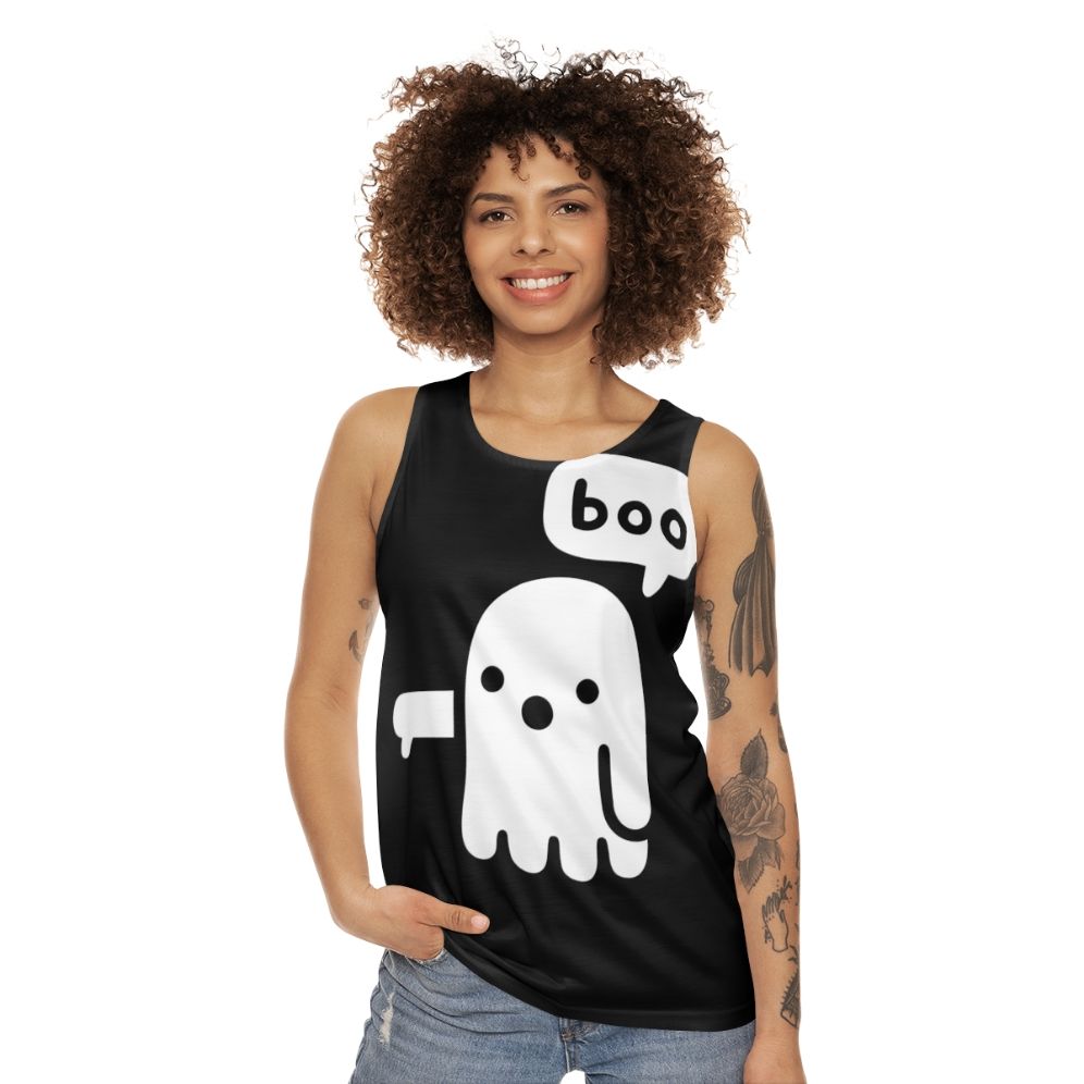 Spooky Ghost Unisex Tank Top - women