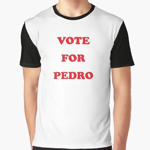 Vote for Pedro graphic t-shirt with iconic design from the movie Napoleon Dynamite