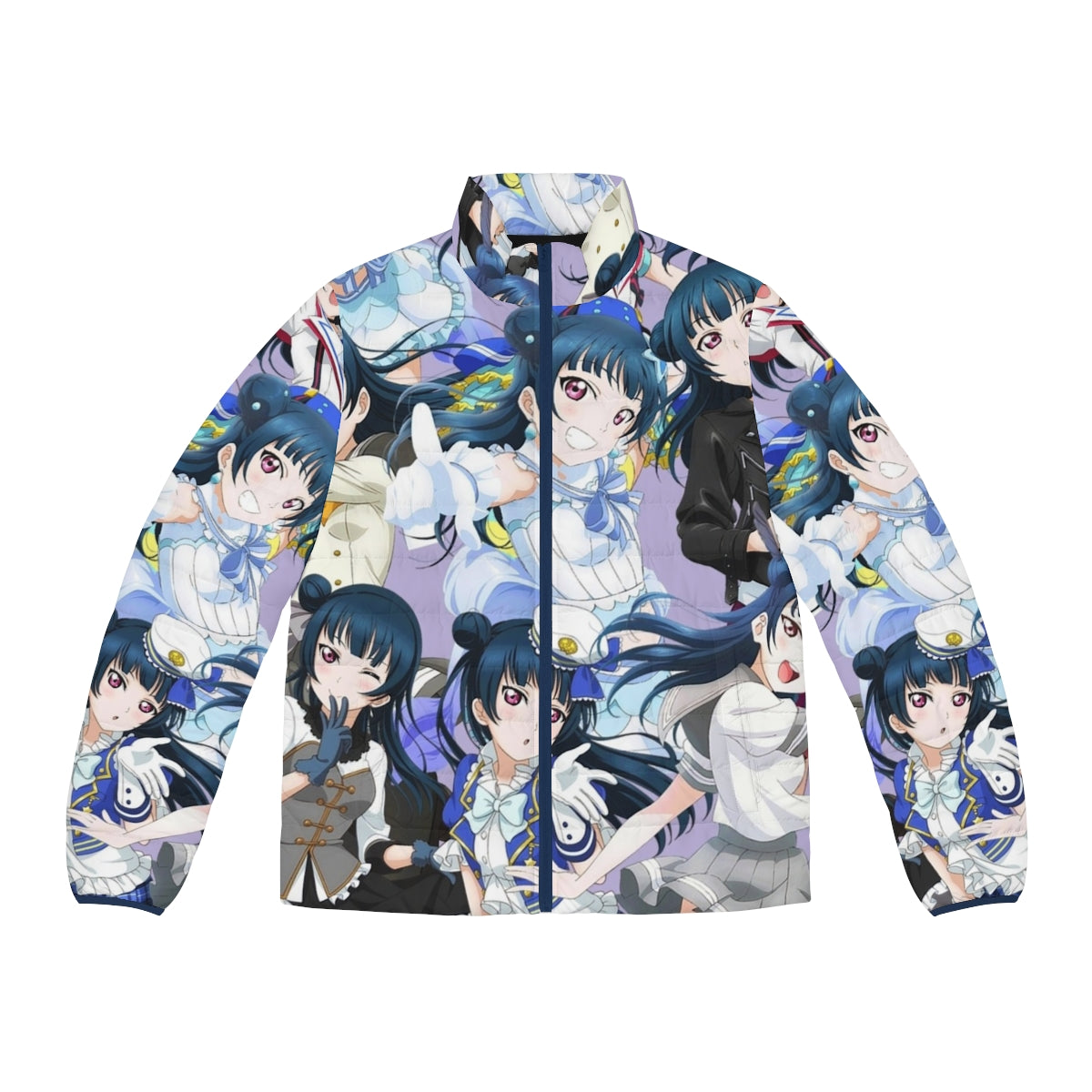 Yohane Everywhere Puffer Jacket - Love Live Sunshine Yoshiko Tsushima Aqours Puffer