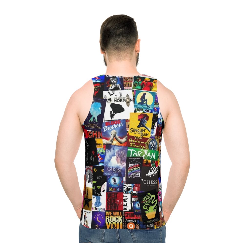 Musicals Collage Unisex Tank Top - men back