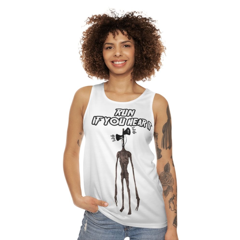 Siren Head Monster Unisex Tank Top - women