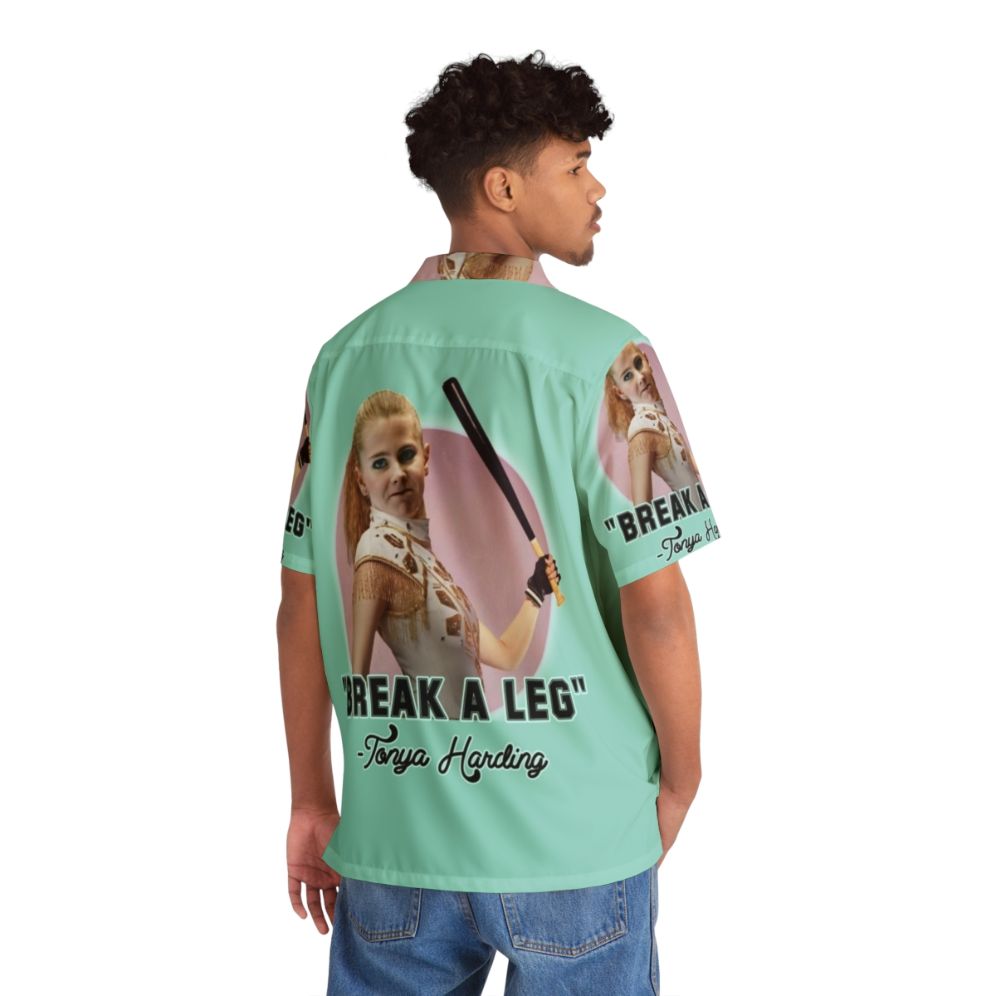 Tonya Harding Hawaiian Shirt with retro 90s pop culture design - People Back