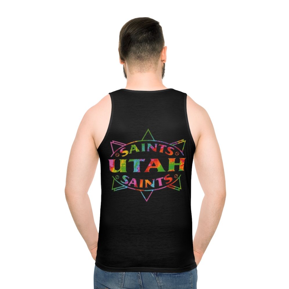 90s British rave music unisex tank top - men back