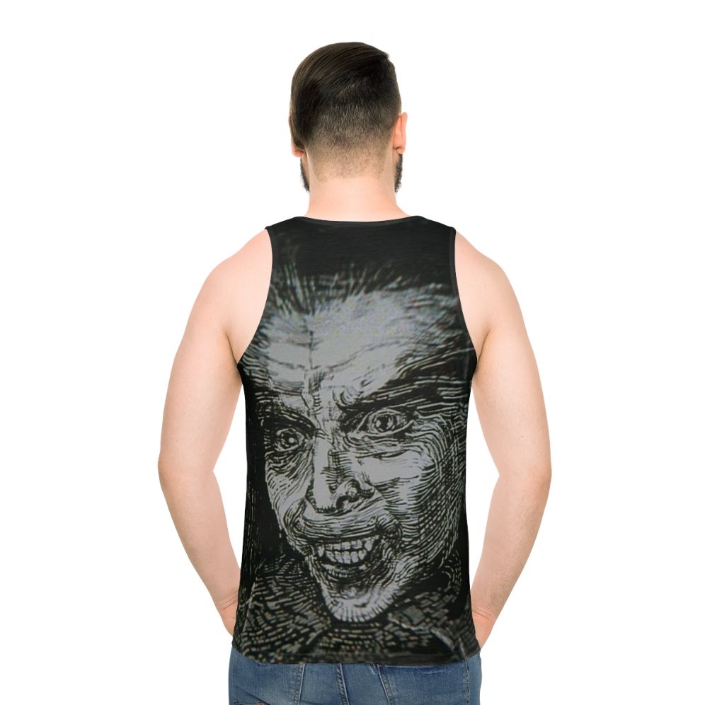 Vintage Dracula 1972 Artwork Unisex Tank Top - men back